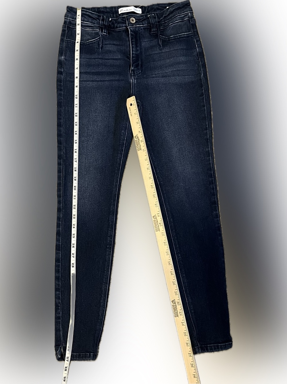 KanCan High-Rise Skinny Dark Blue Jeans size 28 - Picture 4 of 11